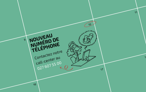 Nouveau numéro de téléphone pour notre call-center :